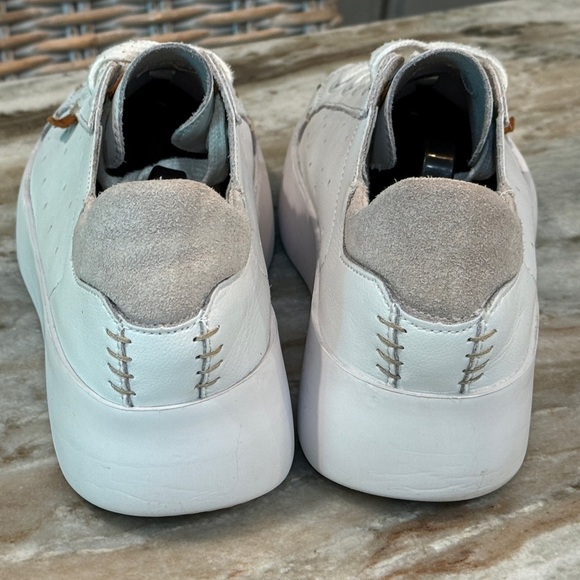 Women’s MUSSE & CLOUD Margot white leather sneakers- Size 10 - Picture 7 of 10